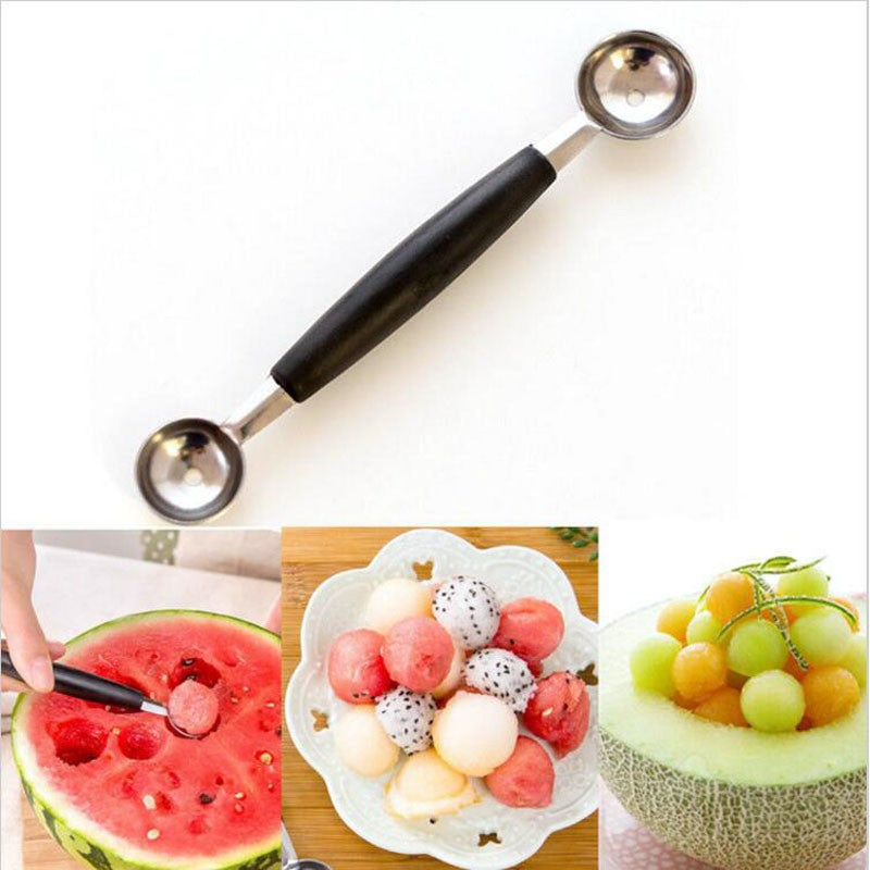 Double-end Melon Baller Scoop Fruit Spoon - Kichcart
