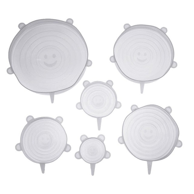 Bowl Pan Silicone Lid Cover Spill Stopper Kitchen Tools - Kichcart