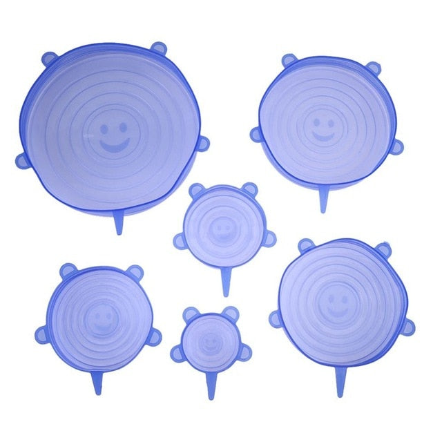Bowl Pan Silicone Lid Cover Spill Stopper Kitchen Tools - Kichcart