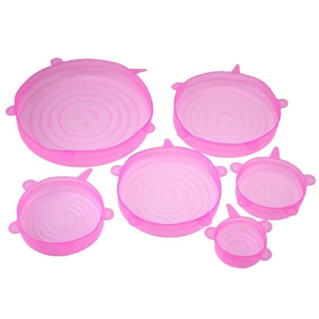 Bowl Pan Silicone Lid Cover Spill Stopper Kitchen Tools - Kichcart
