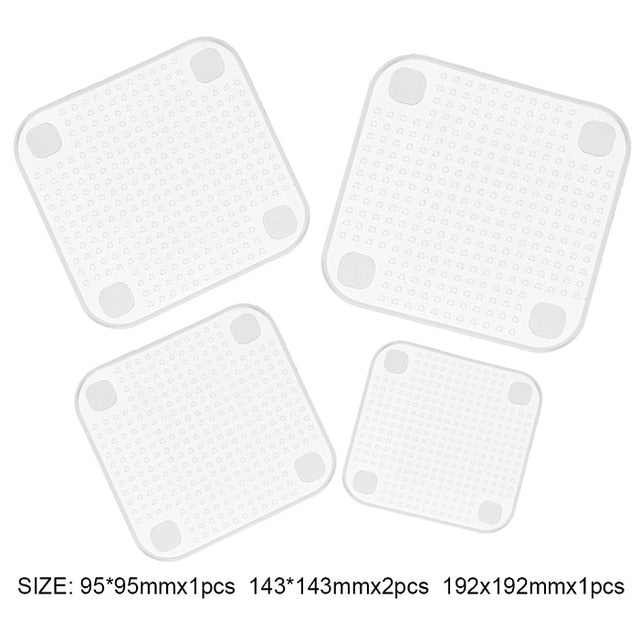 Bowl Pan Silicone Lid Cover Spill Stopper Kitchen Tools - Kichcart
