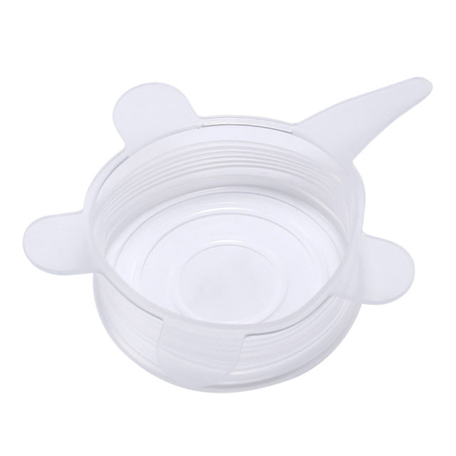 Bowl Pan Silicone Lid Cover Spill Stopper Kitchen Tools - Kichcart