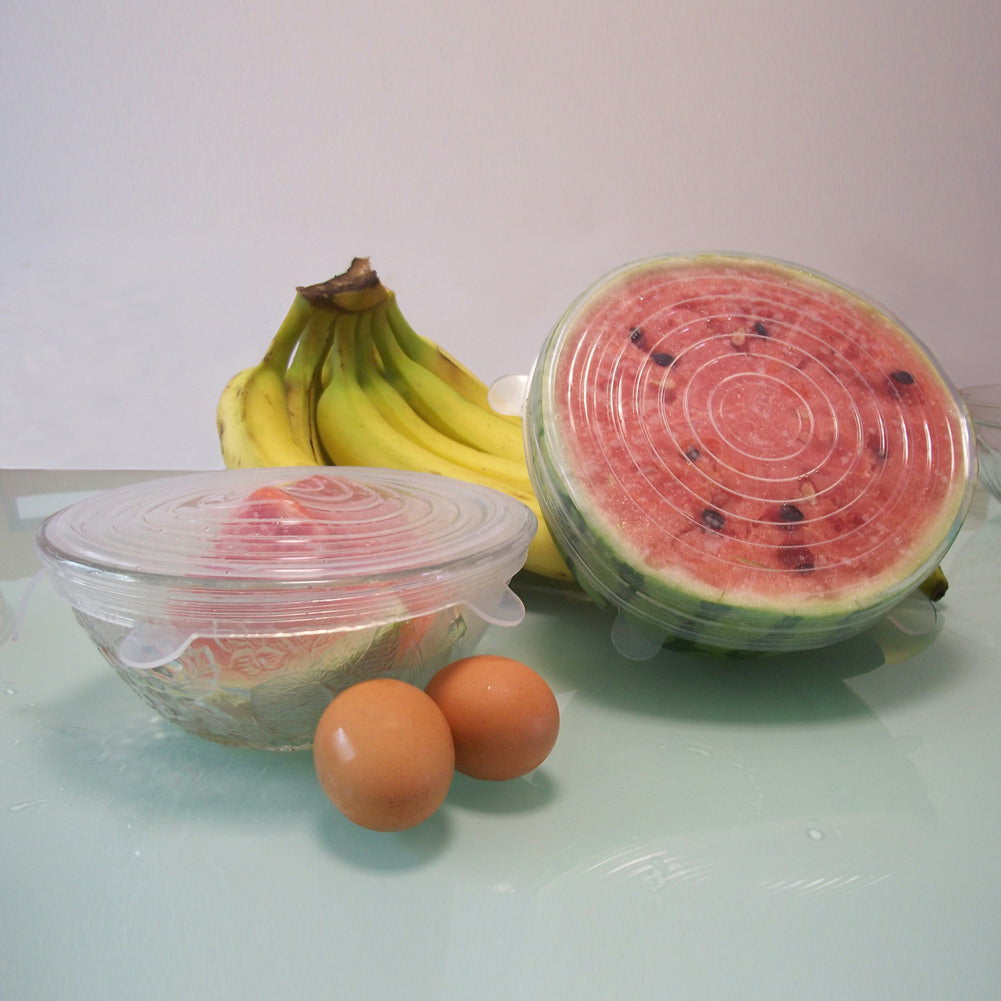 Bowl Pan Silicone Lid Cover Spill Stopper Kitchen Tools - Kichcart